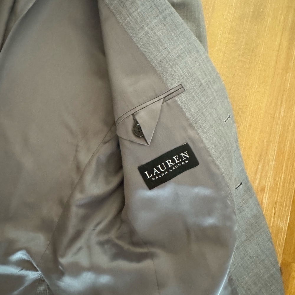 Ralph Lauren Classic Gray Blazer- worn once for son’s cotillion.  Dry cleaned - Picture 2 of 6